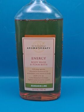 Bath & Body Works Aromatherapy Energy Body Wash/Foam Bath Retired 10 fl oz